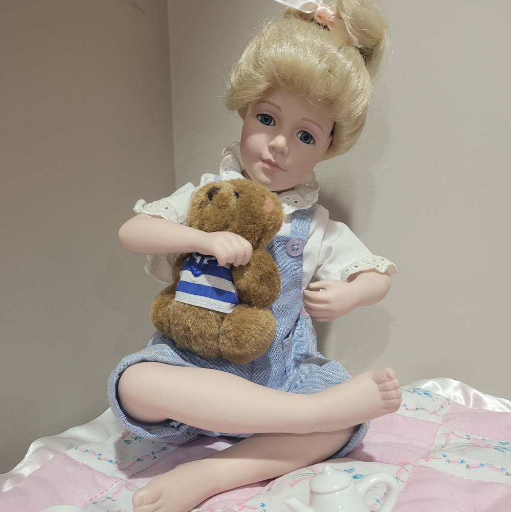 Lenox Teddy Bear Picnic porcelain doll